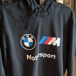 BMW Motorsport Black and Blue Hoodie